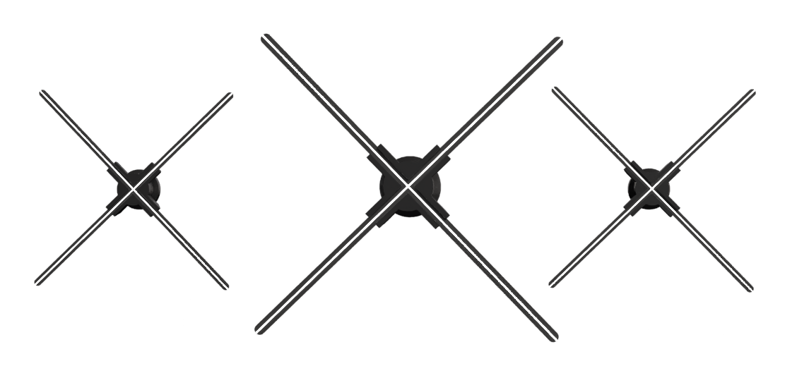 Ventilador Holofráfico 3D 56 cm Hero