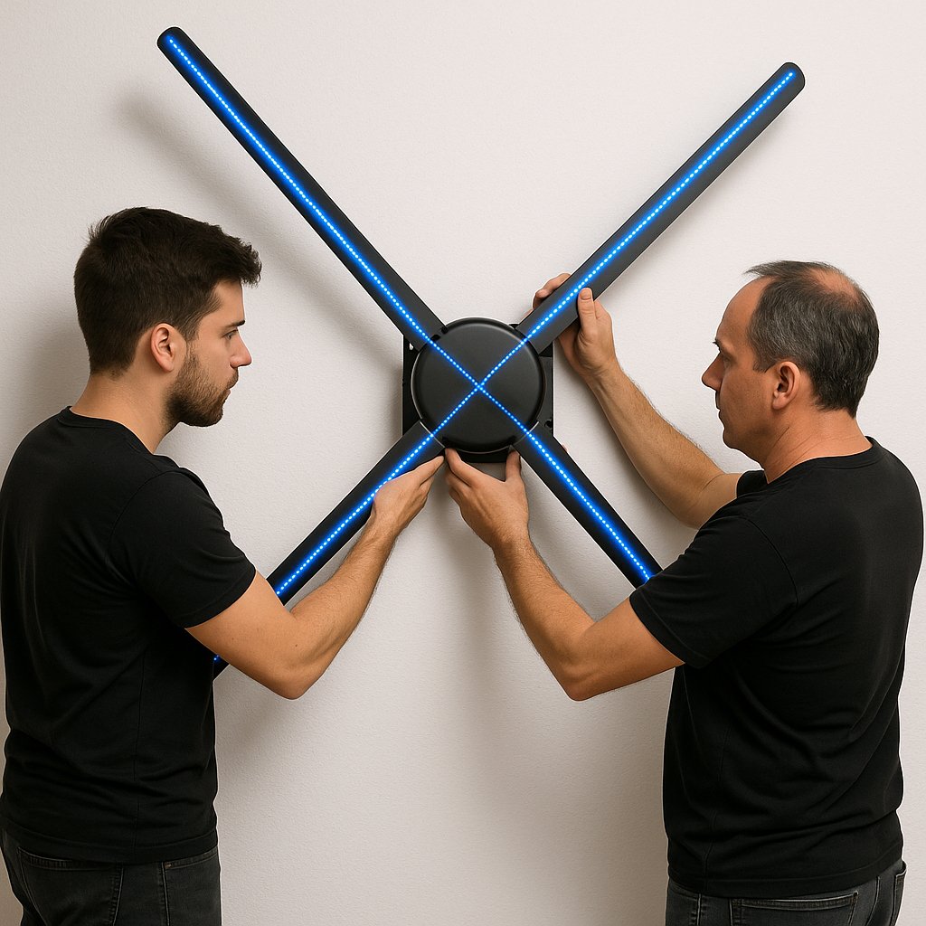 AirPixel-montaje de ventilador holográfico